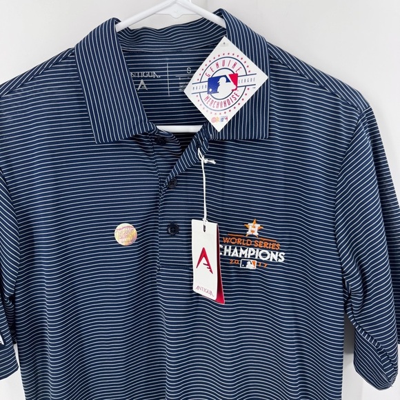NWT Houston Astros 2017 World Series Champions ShortSleeve‎ Polo Shirt - Picture 9 of 11